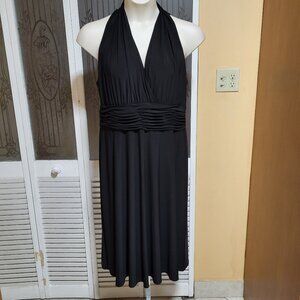 EVAN PICONE Ladies Beautiful Sleeveless Ruched Halter Dress